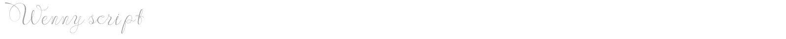 Wenny Script font preview